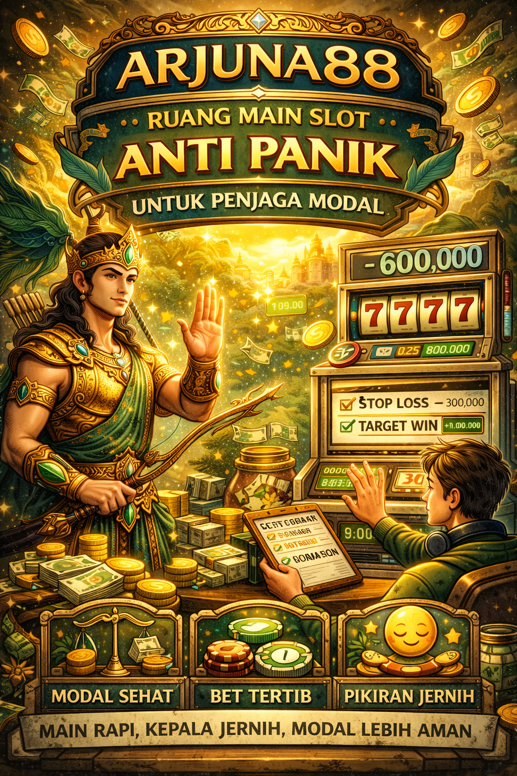 ARJUNA88: Ruang Main Slot Anti Panik untuk Penjaga Modal